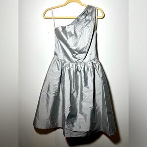 NEW Alfred Sung One Shoulder A Line Knee Length Dress Size Medium w/ pockets!